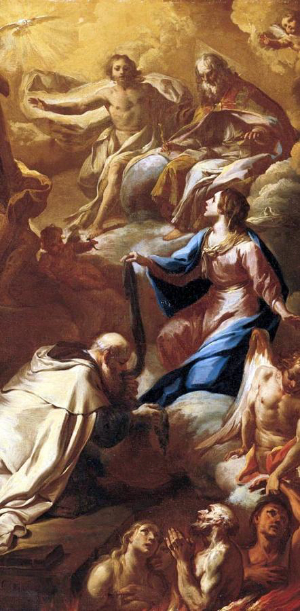 St Simon Stock and the Virgin Interceding for Souls